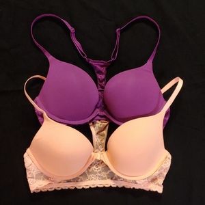 Racerback lace bras